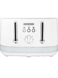 Morphy Richards Illumination 248021 4 Slice Toaster - White -Appliance Pro VABXF SQ4 0000000088 NO COLOR SLd2