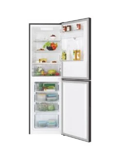 Candy CCT3L517FWBK 55cm Freestanding Fridge Freezer, Water Dispenser - Black -Appliance Pro VAF8Y SQ2 0000000004 BLACK SLd