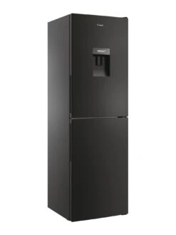 Candy CCT3L517FWBK 55cm Freestanding Fridge Freezer, Water Dispenser - Black -Appliance Pro VAF8Y SQ3 0000000004 BLACK SLd1