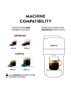 Nespresso Vertuo Pop 11731 Coffee Machine By Magimix - Pacific Blue -Appliance Pro VAI0X SQ3 0000000020 BLUE SLd1