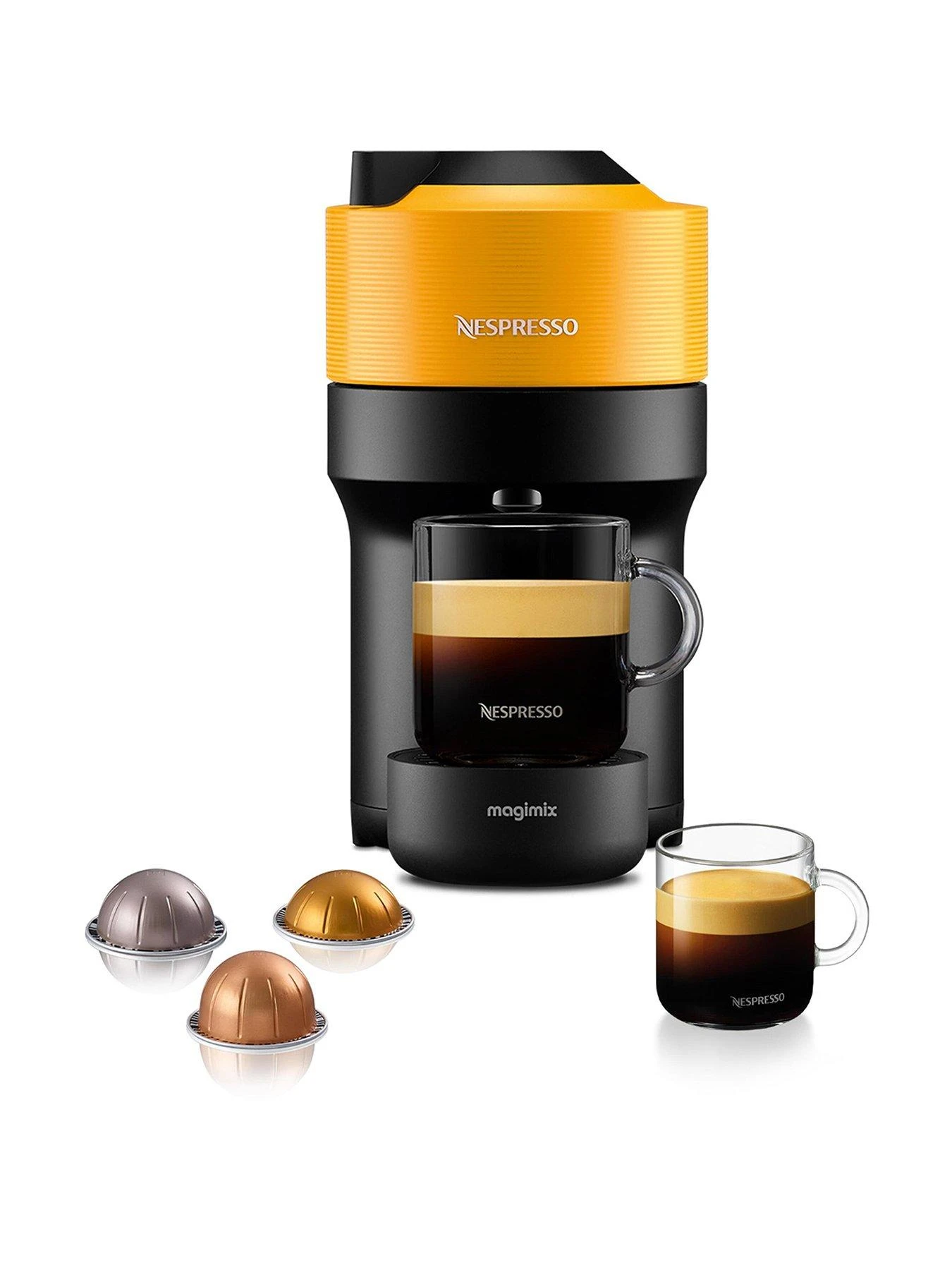 Nespresso Vertuo Pop 11735 Coffee Machine By Magimix - Mango Yellow 3 Nespresso Vertuo Pop 11735 Coffee Machine By Magimix - Mango Yellow