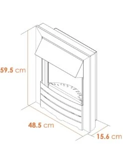Adam Fires & Fireplaces Adam Helios Electric Fire In Brushed Steel -Appliance Pro VB1NO SQ6 0000003974 BRUSHED STEEL SLd4