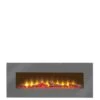 Adam Fires & Fireplaces Adam Sureflame WM-9505 Electric Wall Mounted Fire With Remote In Grey, 42 Inch -Appliance Pro VB1NP SQ1 0000000005 GREY SLf