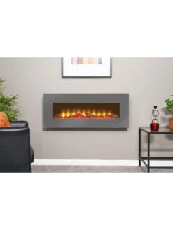 Adam Fires & Fireplaces Adam Sureflame WM-9505 Electric Wall Mounted Fire With Remote In Grey, 42 Inch 13 Adam Fires & Fireplaces Adam Sureflame WM-9505 Electric Wall Mounted Fire With Remote In Grey, 42 Inch -Appliance Pro VB1NP SQ6 0000000005 GREY SLd4