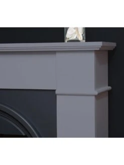 Adam Fires & Fireplaces Adam Chesterfield Electric Fireplace Suite In Grey & Charcoal Grey, 44 Inch -Appliance Pro VB1NW SQ3 0000000005 GREY SLd1