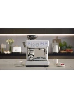 Sage The Barista Express Impress Coffee Machine - Sea Salt -Appliance Pro VB68A SQ2 0000016827 NEUTRALS SLd