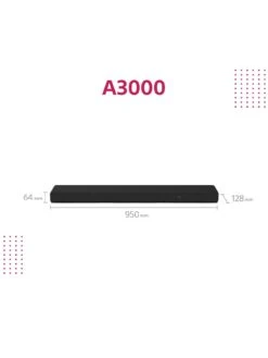 Sony HTA3000 - 3.1 Channel Dolby Atmos® Soundbar 13 Sony HTA3000 - 3.1 Channel Dolby Atmos® Soundbar -Appliance Pro VBLPZ SQ4 0000000004 BLACK SLd