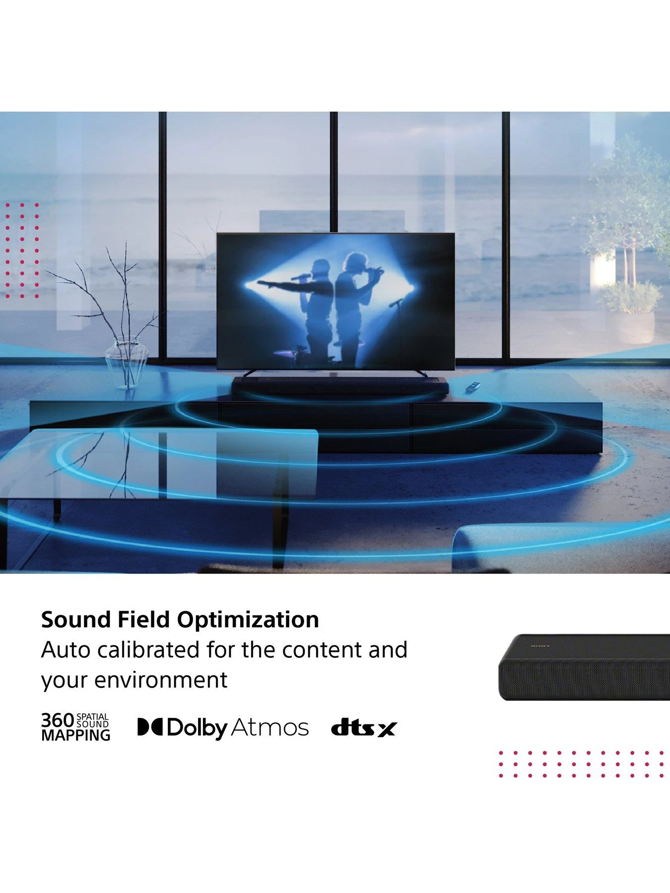 Sony HTA3000 - 3.1 Channel Dolby Atmos® Soundbar 8 Sony HTA3000 - 3.1 Channel Dolby Atmos® Soundbar - Image 6