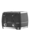 Beko Cosmopolis 4 Slice Toaster Black And Chrome -Appliance Pro VBRZE SQ1 0000000004 BLACK SLf