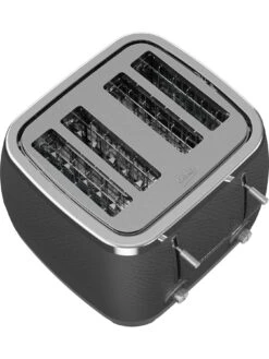 Beko Cosmopolis 4 Slice Toaster Black And Chrome -Appliance Pro VBRZE SQ4 0000000004 BLACK SLd2