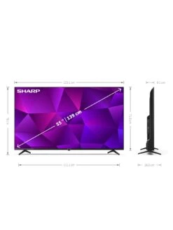 Sharp 55FN4KA, 55 Inch, 4K Ultra HD, Frameless, Android TV 13 Sharp 55FN4KA, 55 Inch, 4K Ultra HD, Frameless, Android TV -Appliance Pro VCZQV SQ5 0000000004 BLACK SLd1