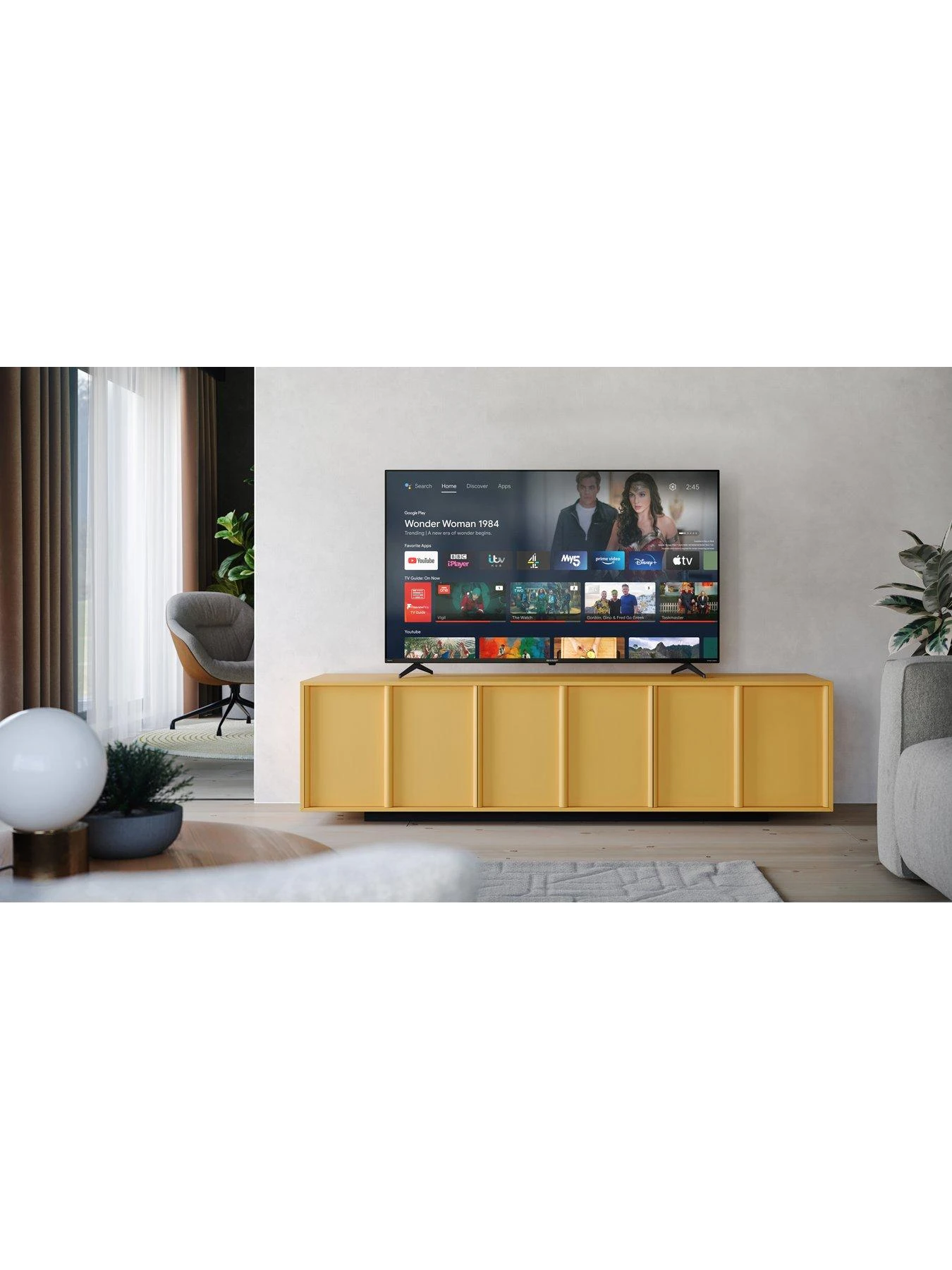 Sharp 55FN4KA, 55 Inch, 4K Ultra HD, Frameless, Android TV 8 Sharp 55FN4KA, 55 Inch, 4K Ultra HD, Frameless, Android TV - Image 6