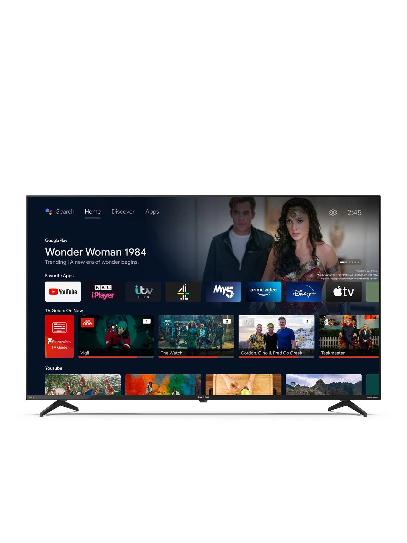 Sharp 55FN4KA, 55 Inch, 4K Ultra HD, Frameless, Android TV 9 Sharp 55FN4KA, 55 Inch, 4K Ultra HD, Frameless, Android TV - Image 7