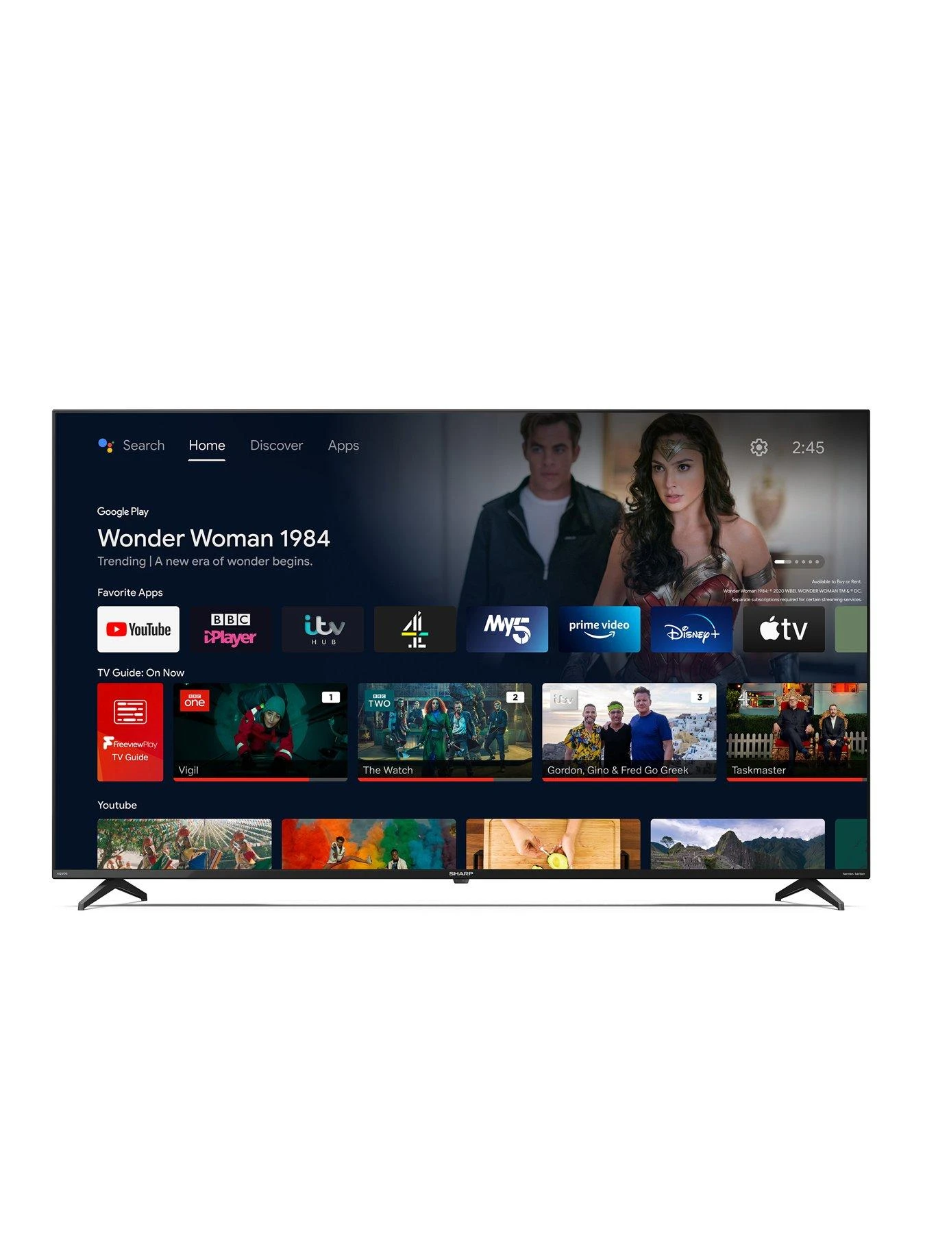 Sharp 65FN4KA, 65 Inch, 4K Ultra HD, Frameless, Android TV 9 Sharp 65FN4KA, 65 Inch, 4K Ultra HD, Frameless, Android TV - Image 7