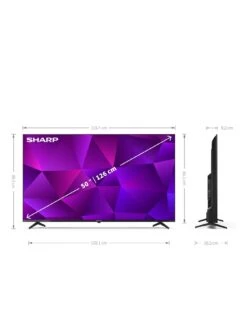 Sharp 50FN4KA, 50-inch, 4K Ultra HD, Frameless Android TV 13 Sharp 50FN4KA, 50-inch, 4K Ultra HD, Frameless Android TV -Appliance Pro VCZQX SQ5 0000000004 BLACK SLd1