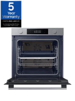 Samsung Series 4 Dual Cook NV7B44205AS/U4 Electric Smart Oven - Stainless Steel -Appliance Pro VE73I SQ2 0000000166 STAINLESS STEEL SLd