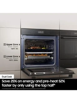 Samsung Series 4 Dual Cook NV7B44205AS/U4 Electric Smart Oven - Stainless Steel -Appliance Pro VE73I SQ6 0000000166 STAINLESS STEEL SLd4