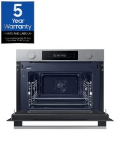 Samsung Series 4 NQ5B4553FBS/U4 Built-in Compact Combination Microwave - Stainless Steel -Appliance Pro VE73J SQ2 0000000166 STAINLESS STEEL SLd