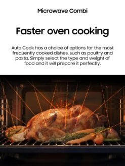 Samsung Series 4 NQ5B4553FBS/U4 Built-in Compact Combination Microwave - Stainless Steel -Appliance Pro VE73J SQ4 0000000166 STAINLESS STEEL SLd2