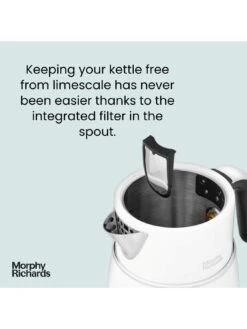 Morphy Richards Signature Matt Kettle Matt Moonlight White -Appliance Pro VERMT SQ4 0000000013 WHITE SLd2