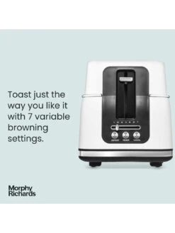 Morphy Richards Signature Matt 4-Slice Toaster Matt Moonlight White -Appliance Pro VERMW SQ3 0000000013 WHITE SLd1