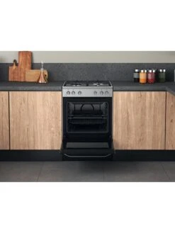 Hotpoint HS67G2PMX 60cm, Single Gas Cooker With Gas Hob - Inox -Appliance Pro VFDWF SQ4 0000003629 INOX SLd2
