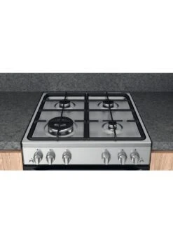 Hotpoint HS67G2PMX 60cm, Single Gas Cooker With Gas Hob - Inox -Appliance Pro VFDWF SQ6 0000003629 INOX SLd4