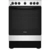 Indesit IS67G5PHX 60cm, Single Dual Fuel Cooker With Gas Hob And Electric Oven - Inox