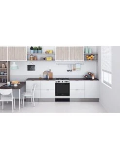 Indesit IS67G5PHX 60cm, Single Dual Fuel Cooker With Gas Hob And Electric Oven - Inox -Appliance Pro VFDWH SQ3 0000003629 INOX SLd1