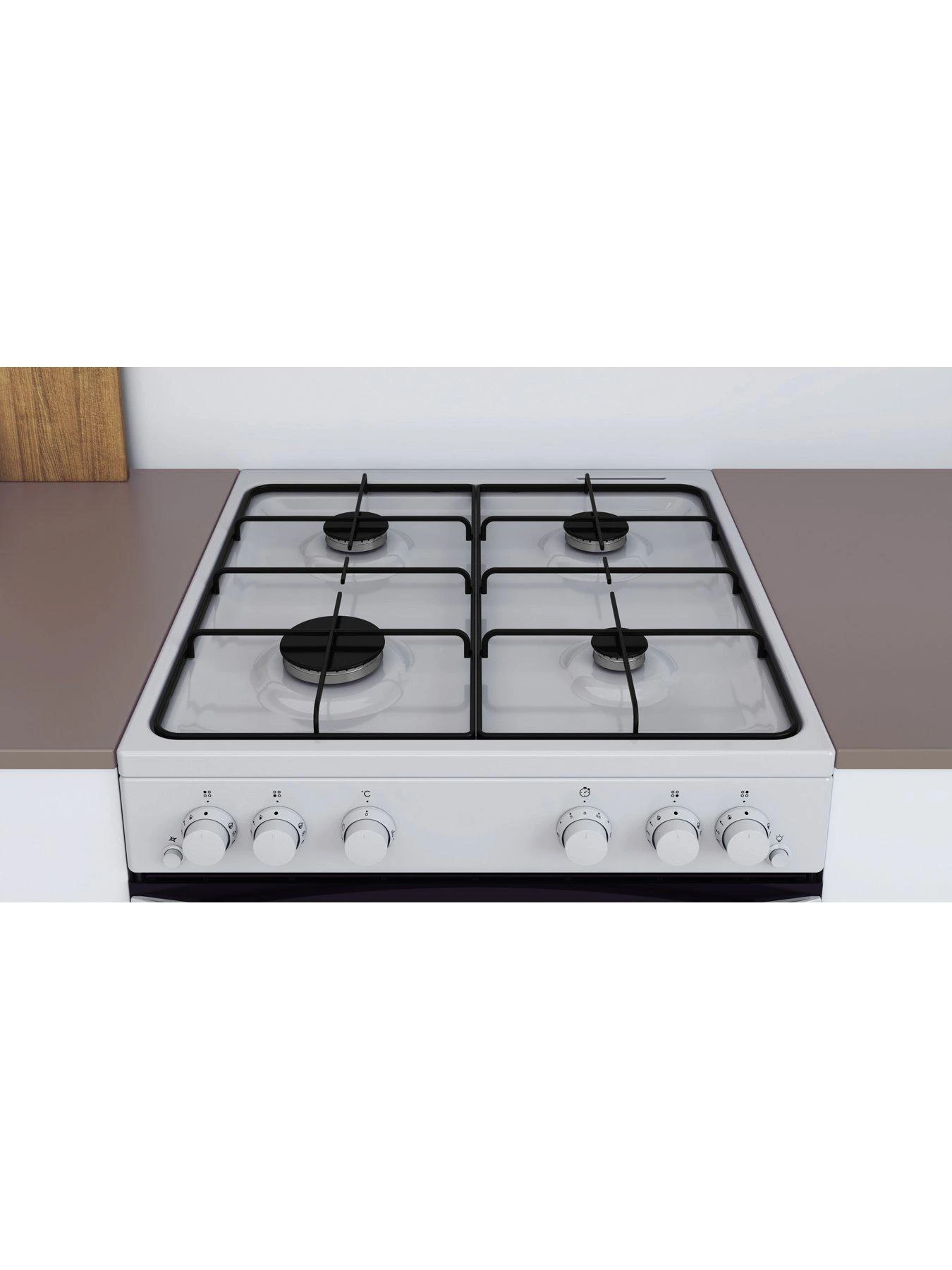 Indesit IS67G1PMW 60cm, Single Dual Fuel Cooker With Gas Hob - White 8 Indesit IS67G1PMW 60cm, Single Dual Fuel Cooker With Gas Hob - White - Image 6