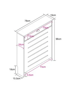 Lloyd Pascal Henley Mini Radiator Cover Grey/oak -Appliance Pro VFE2E SQ5 0000000311 GREY OAK SLd2