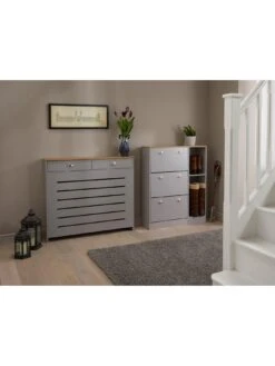 Lloyd Pascal Henley Medium Radiator Cover Grey/oak