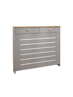 Lloyd Pascal Henley Medium Radiator Cover Grey/oak -Appliance Pro VFE2F SQ3 0000000311 GREY OAK SLd
