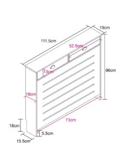 Lloyd Pascal Henley Medium Radiator Cover Grey/oak -Appliance Pro VFE2F SQ5 0000000311 GREY OAK SLd2