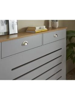 Lloyd Pascal Henley Medium Radiator Cover Grey/oak -Appliance Pro VFE2F SQ6 0000000311 GREY OAK SLd3