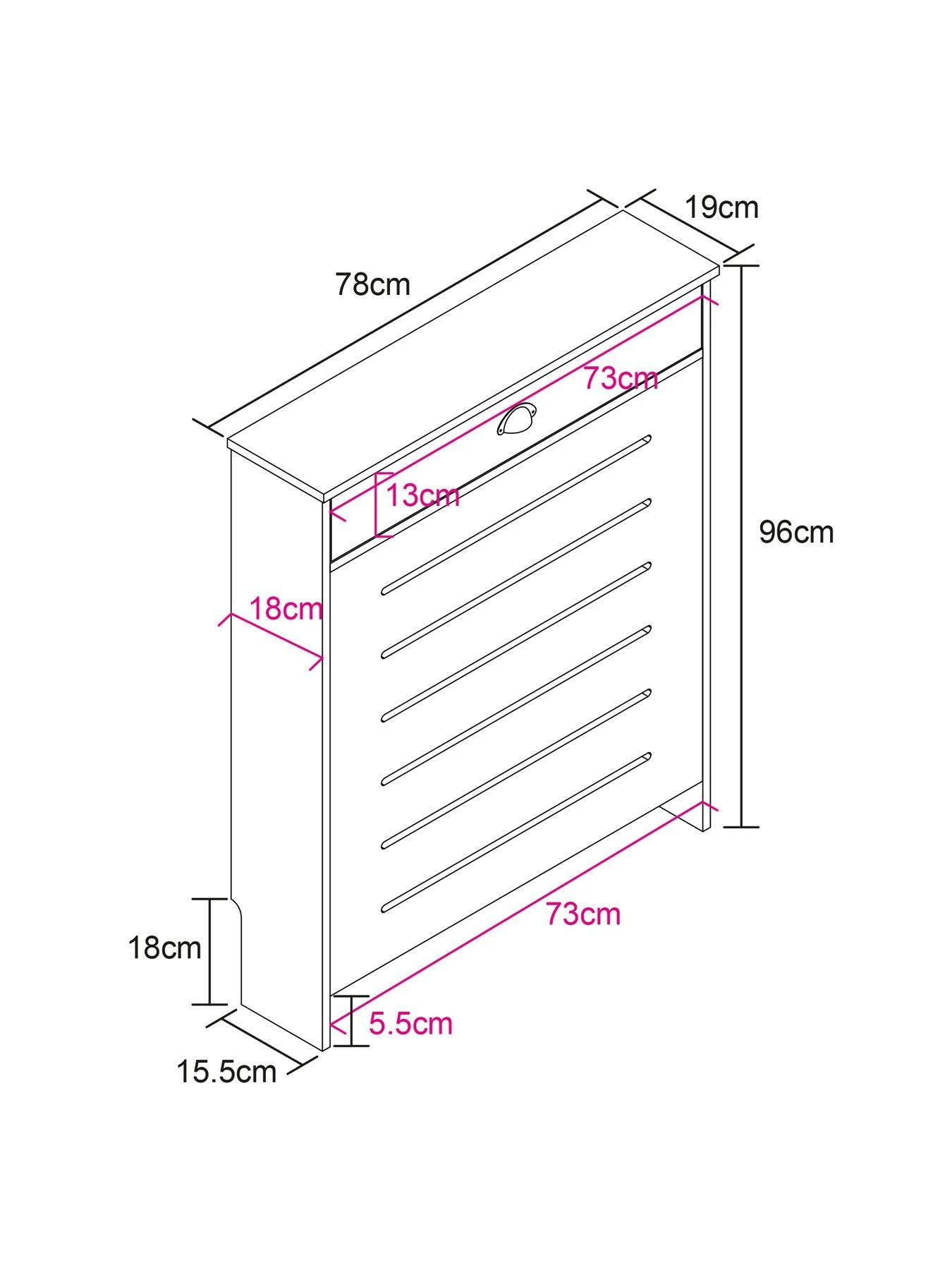 Lloyd Pascal Henley Mini Radiator Cover Cream/oak 7 Lloyd Pascal Henley Mini Radiator Cover Cream/oak - Image 5