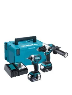 Makita 18V LXT 2-Piece Brushless Cordless Combi & Impact Driver Set