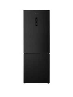 Hisense RB645N4BFE 60/40 70.4cm Frost-Free Wide Fridge Freezer - Black / Stainless Steel
