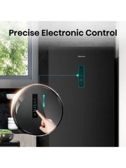 Hisense RB645N4BFE 60/40 70.4cm Frost-Free Wide Fridge Freezer - Black / Stainless Steel -Appliance Pro VGMA9 SQ6 0000000004 BLACK SLd4