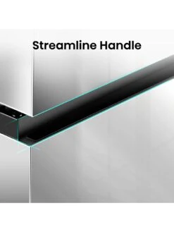 Hisense RB435N4BWE 60cm Wide 70/30 Frost-Free Fridge Freezer - White -Appliance Pro VGMAB SQ5 0000000013 WHITE SLd3