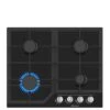 Hisense GG643B 4 Burner Gas Hob In Black, Glass Top -Appliance Pro VGMDL SQ1 0000000004 BLACK SLf