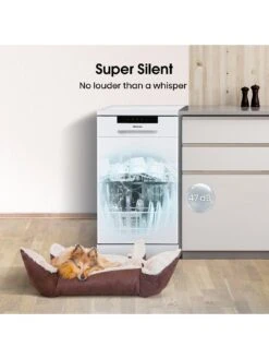 Hisense HS523E15WUK Slimline 30 Minute Quick Wash, 10 Place Dishwasher - White -Appliance Pro VGMF0 SQ6 0000000013 WHITE SLd4