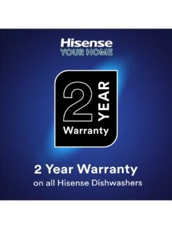 Hisense HS523E15WUK Slimline 30 Minute Quick Wash, 10 Place Dishwasher - White -Appliance Pro VGMF0 SQ7 0000000013 WHITE ICf