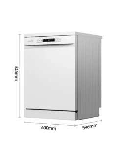 Hisense HS622E90WUK 13-Place Freestanding Dishwasher - White -Appliance Pro VGMF2 SQ5 0000000013 WHITE SLd3