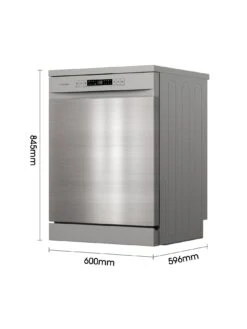 Hisense HS622E90XUK Full-Size 30 Minute Quick Wash, 13 Place, Dishwasher – Stainless Steel -Appliance Pro VGMF3 SQ5 0000000035 SILVER SLd3