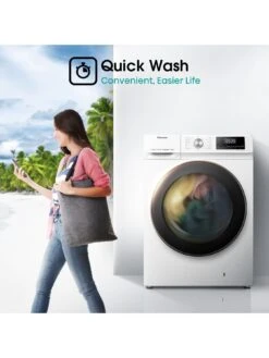 Hisense 3 Series WFQY1014EVJM 10 Kg, 1400 Rpm Spin Washing Machine - White -Appliance Pro VGMF6 SQ4 0000000013 WHITE SLd2