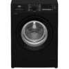 Beko WTL84151B 8kg Load, 1400rpm Spin Freestanding RecycledTub Washing Machine -Black -Appliance Pro VGZXU SQ1 0000000004 BLACK SLf