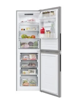 Hoover HOCT3L517FWSK 55cm Wide 50/50 Freestanding Low Frost Fridge Freezer With Water Dispenser - Silver -Appliance Pro VH1MY SQ2 0000000035 SILVER SLd