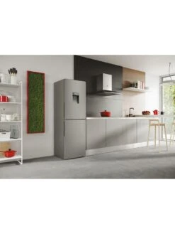 Hoover HOCT3L517FWSK 55cm Wide 50/50 Freestanding Low Frost Fridge Freezer With Water Dispenser - Silver -Appliance Pro VH1MY SQ6 0000000035 SILVER SLd4