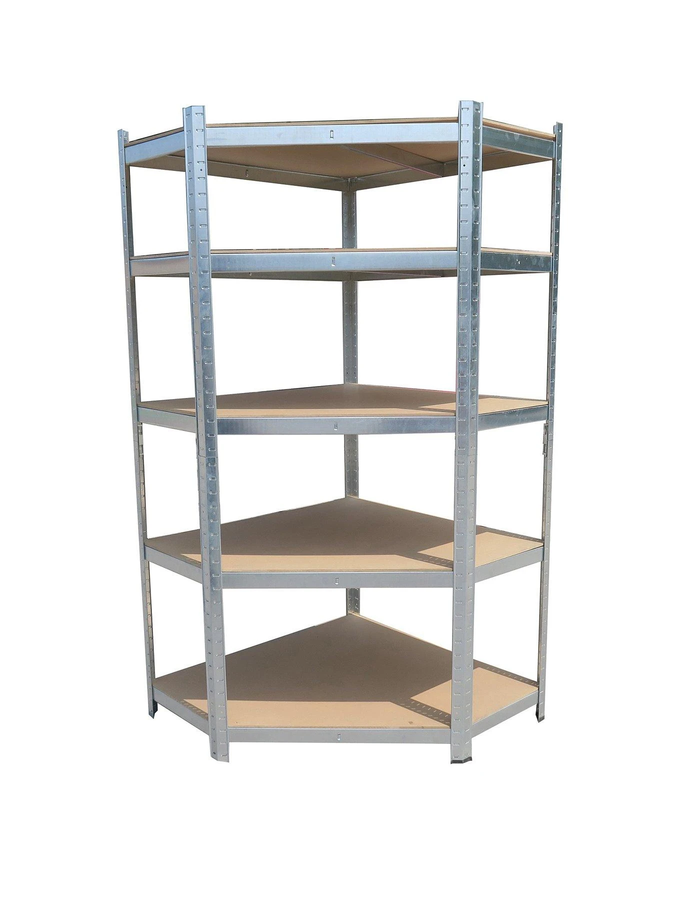 Hilka Tools 175kg 5 Tier Corner Boltless Shelving 3 Hilka Tools 175kg 5 Tier Corner Boltless Shelving